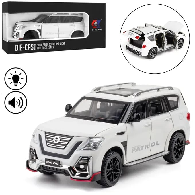 Die-Cast Nissan Patrol 1:24 Mini Car Realistic Model Kids