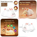 Big Face Cute Rabbit Silicone Lamp