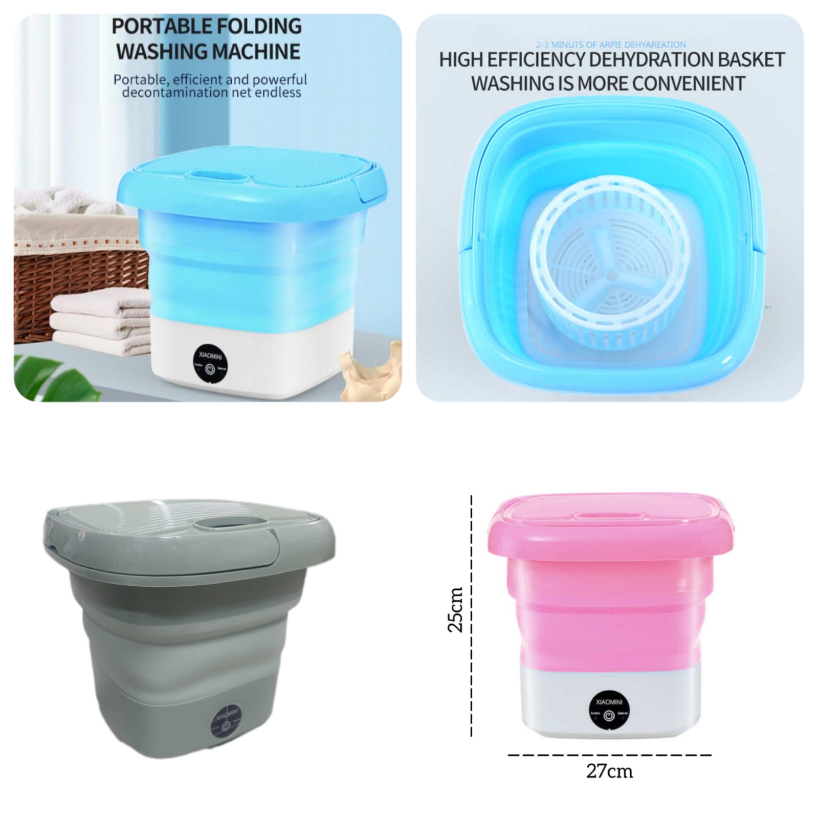 Portable Folding Mini Washing Machine for Baby Clothes