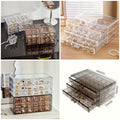 Jewelry Box With Three Layers and 72 Compartments Drawer-Style Jewelry Organizer
