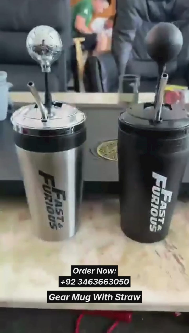 Fast & Furious Gear Mug With Straw
